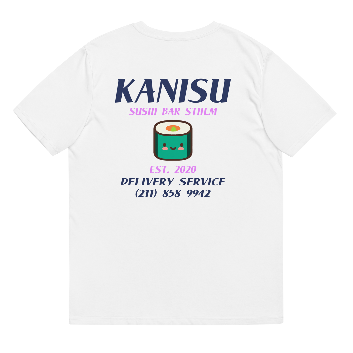 White Kanisu Tshirt - Sushi