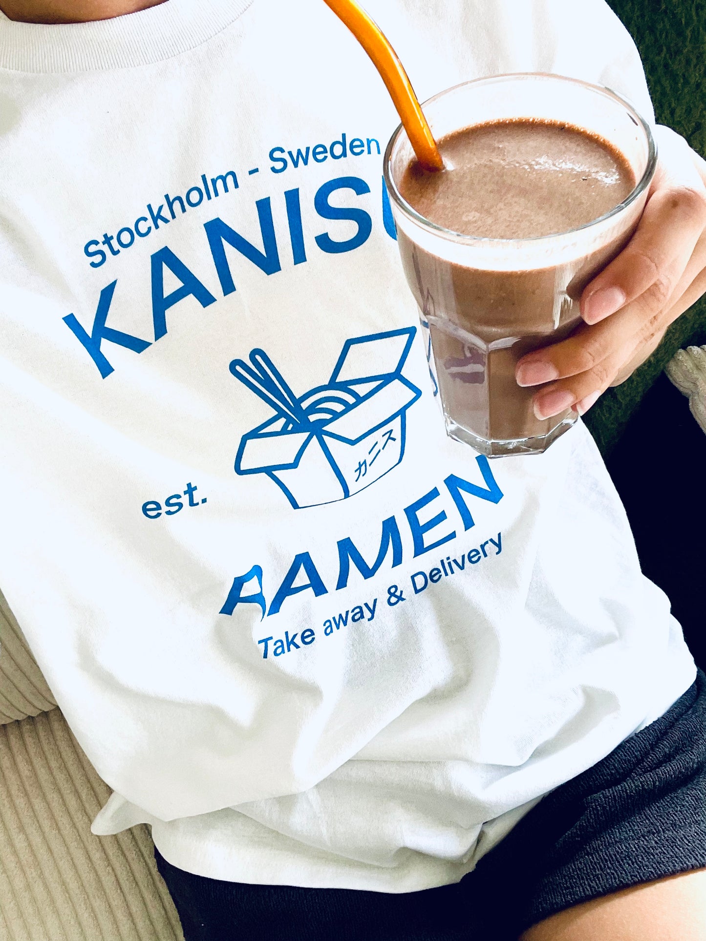 White Kanisu T shirt - Ramen